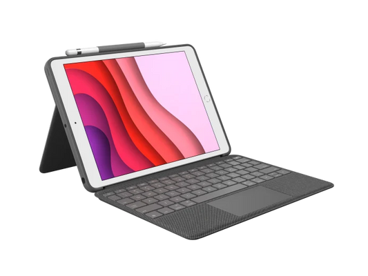 Logitech COMBO TOUCH 鍵盤護殼配備觸控板 適用於 iPad 7、8 和 9 代 (10.2)