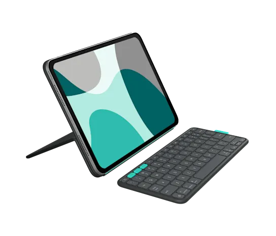 Logitech Flip Folio For iPad Pro 13-Inch (M4) And iPad Air 13-Inch (M2 & M3) - Graphite - US